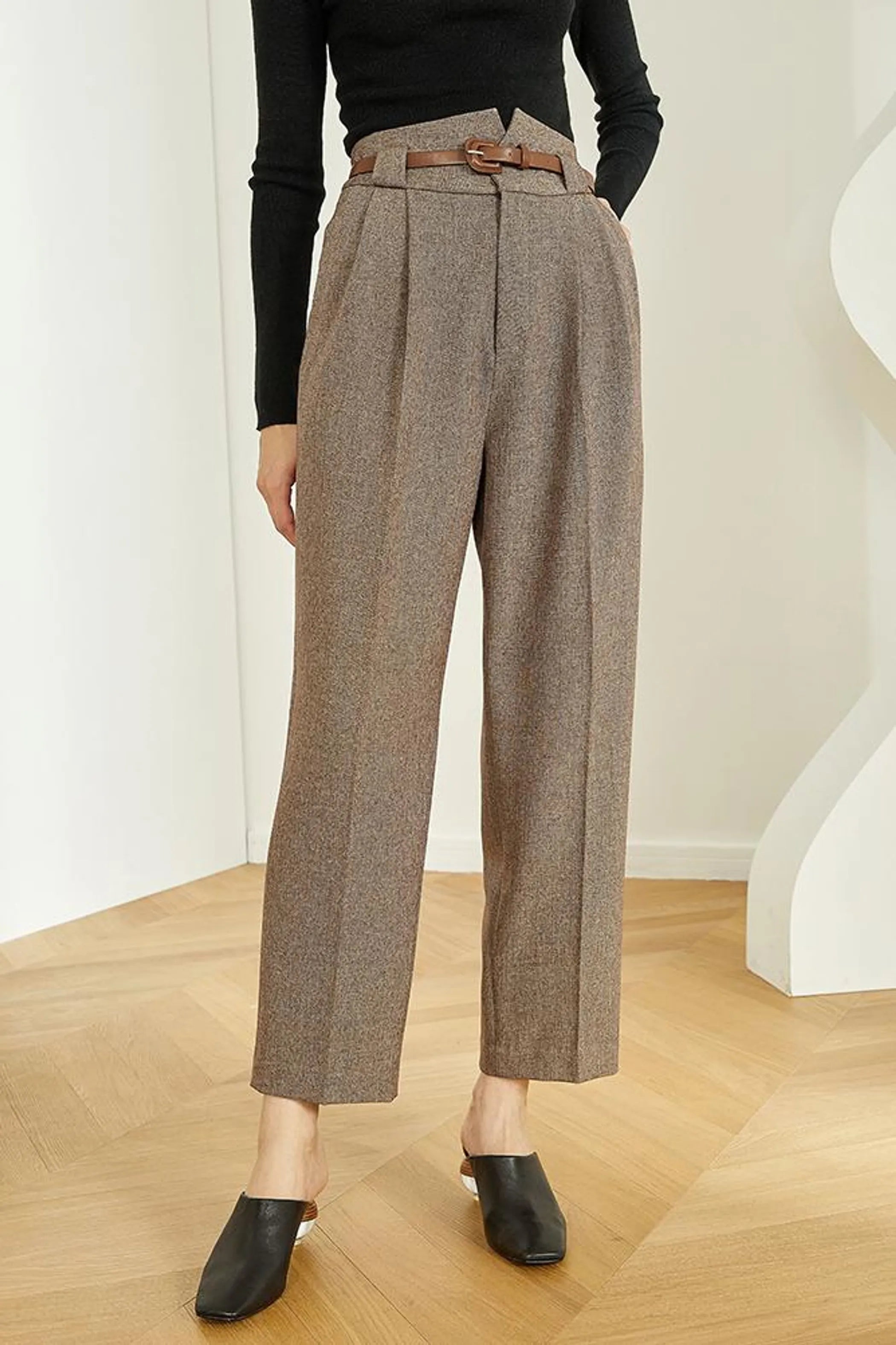 Fansilanen | Woolen Belt Pants