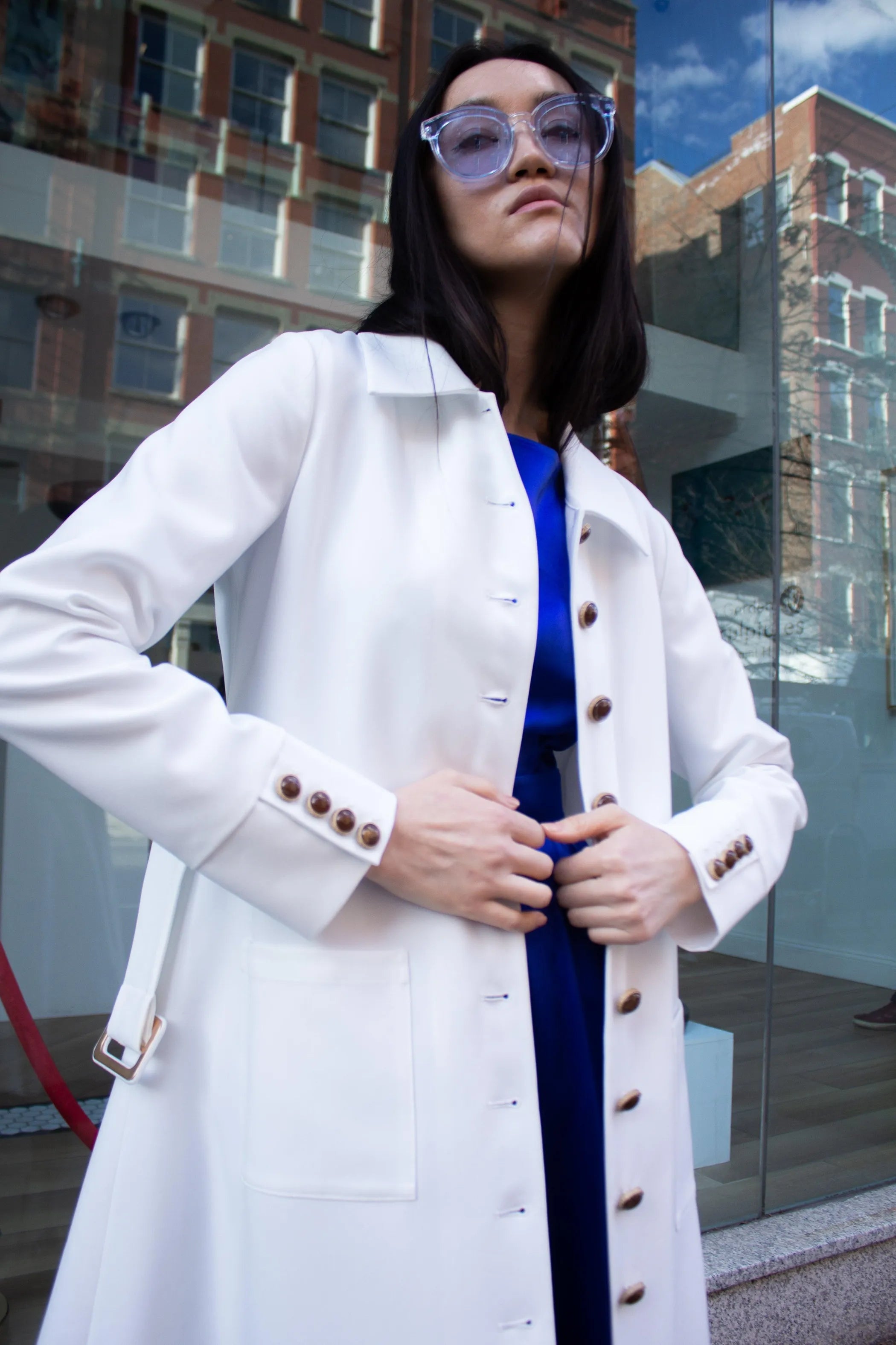 Monique White Coat