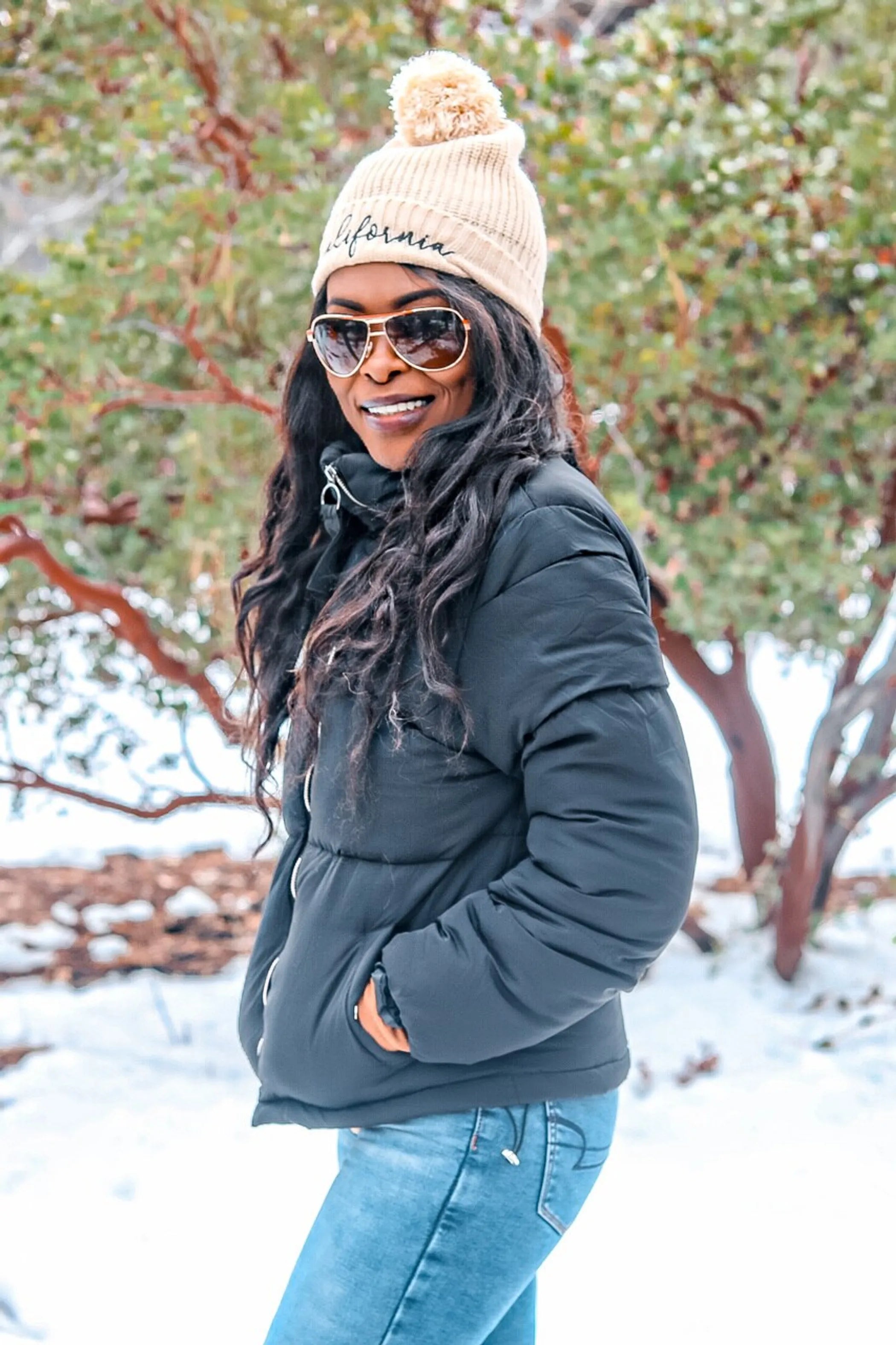 Winter Wish Puffer Jacket Black