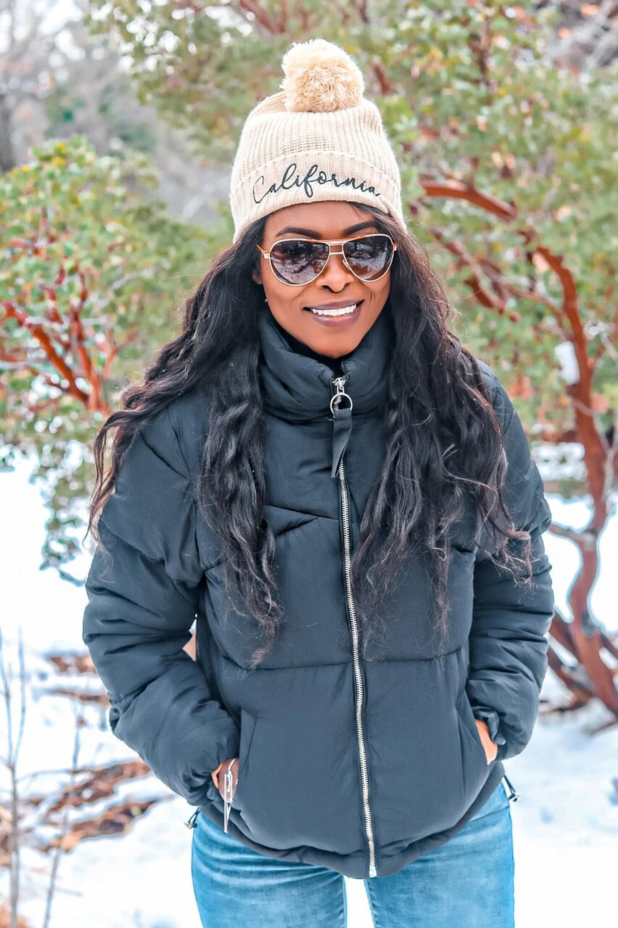 Winter Wish Puffer Jacket Black